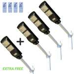 3 Lights + 1 Extra Free 60W Solar Street High Brightness Lights 6000 Lumens