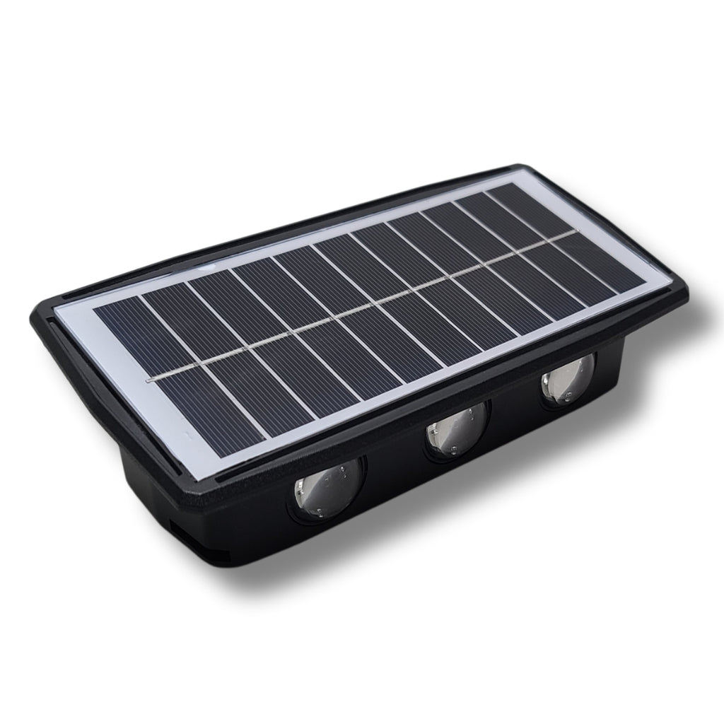 6 LED Solar Wall Light 1000 Lumens